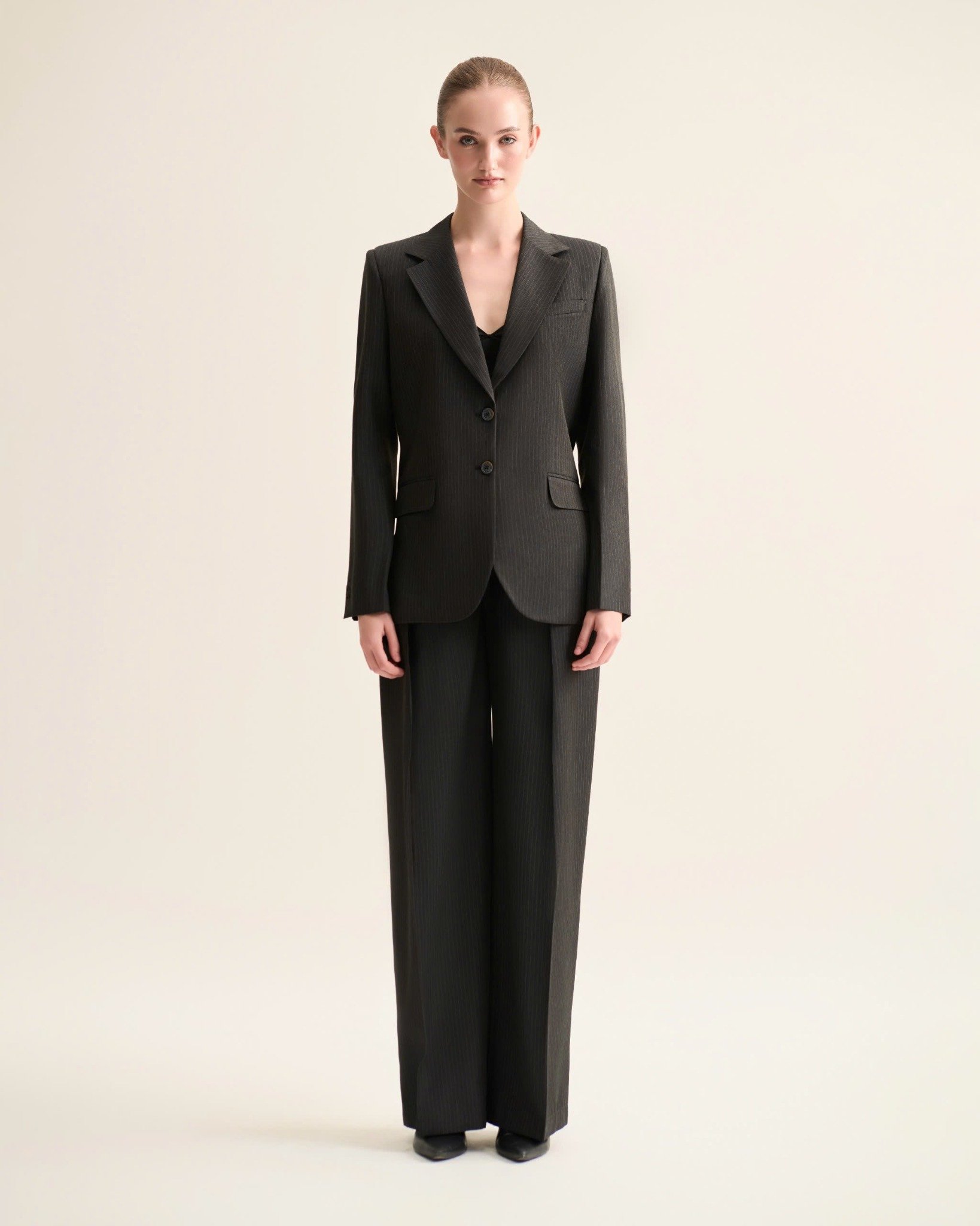  SOLA WIDE-LEG STRIPED PANTS 