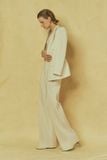  SUNBEAM CREAM PINSTRIPE TROUSERS 