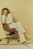  SUNBEAM CREAM PINSTRIPE DOUBLES BREAST SUIT 