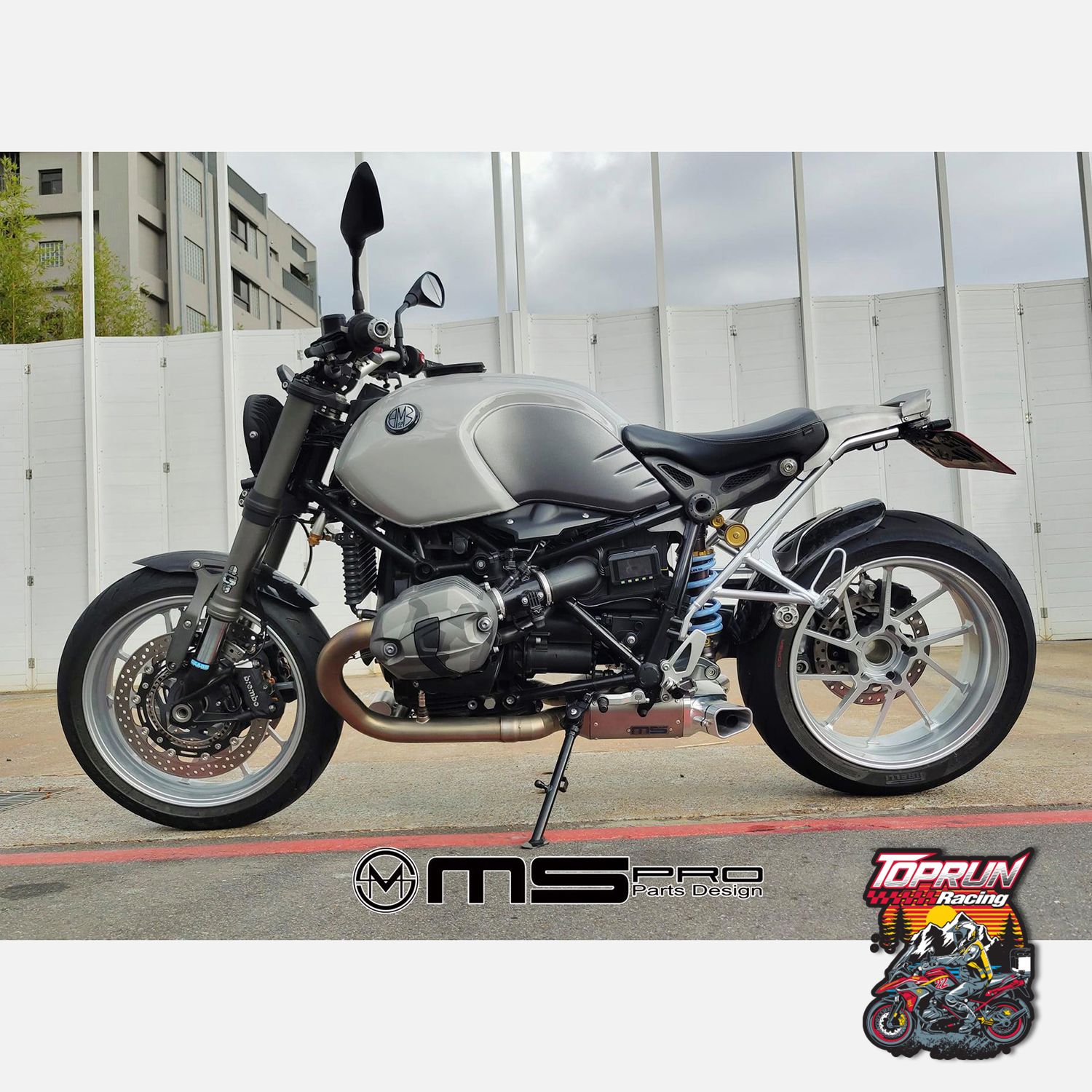  Pô đút gầm MS Pro cho BMW R Nine T - Silver 