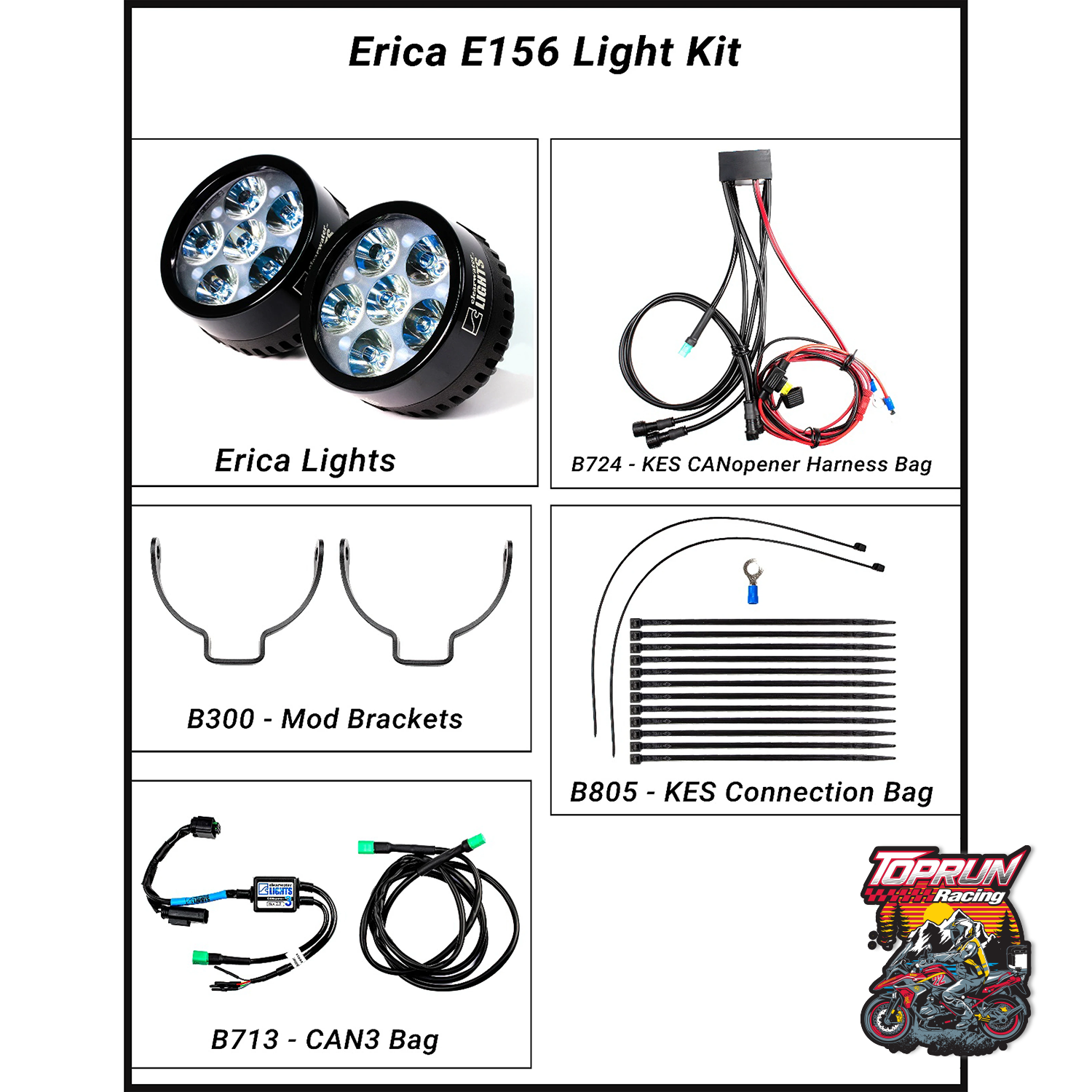  Đèn Clearwater Erica cho BMW GS/GSA 