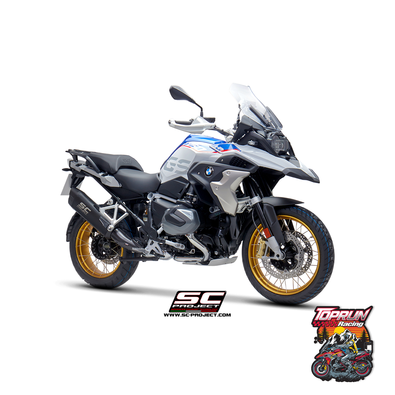  Pô SC Project cho BMW GS/GSA - Black Titanium 