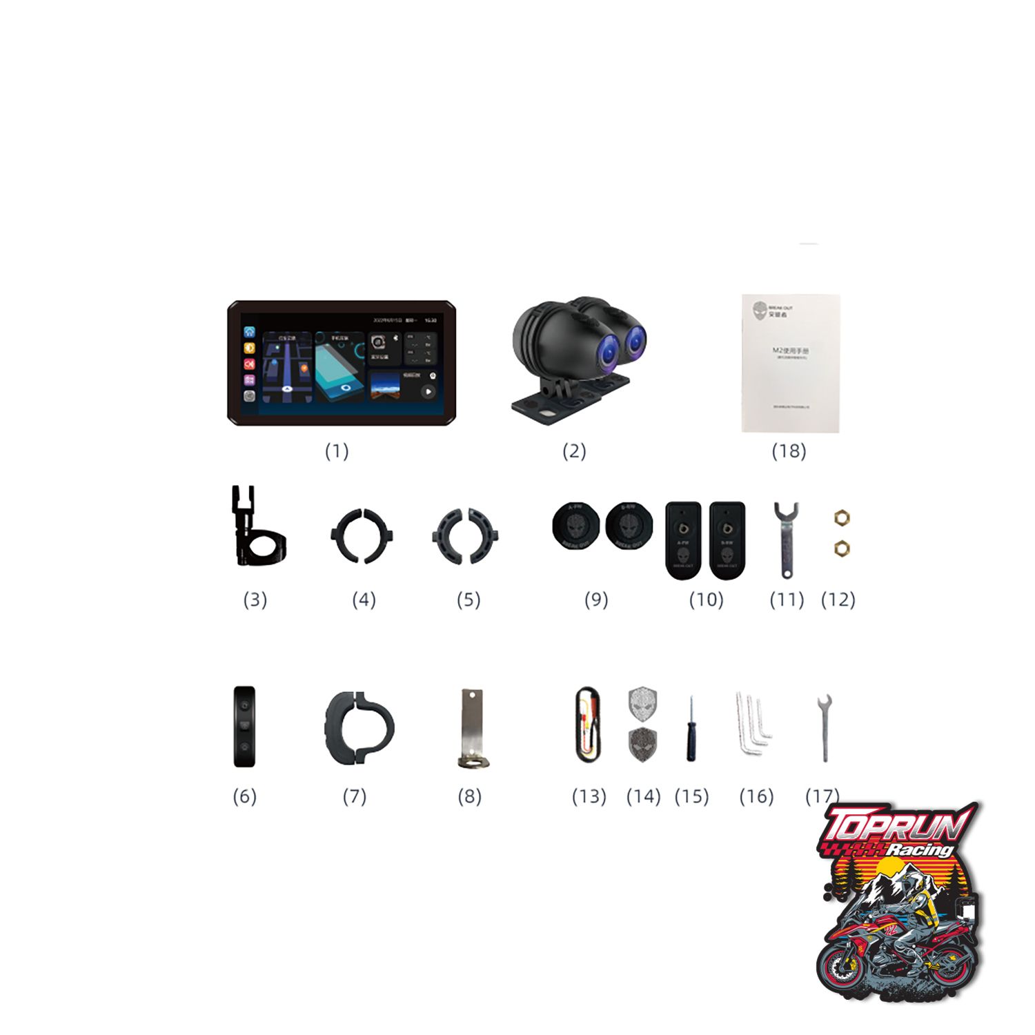  Màn hình Carplay dẫn đường cho các dòng xe Adventure - Version 2 