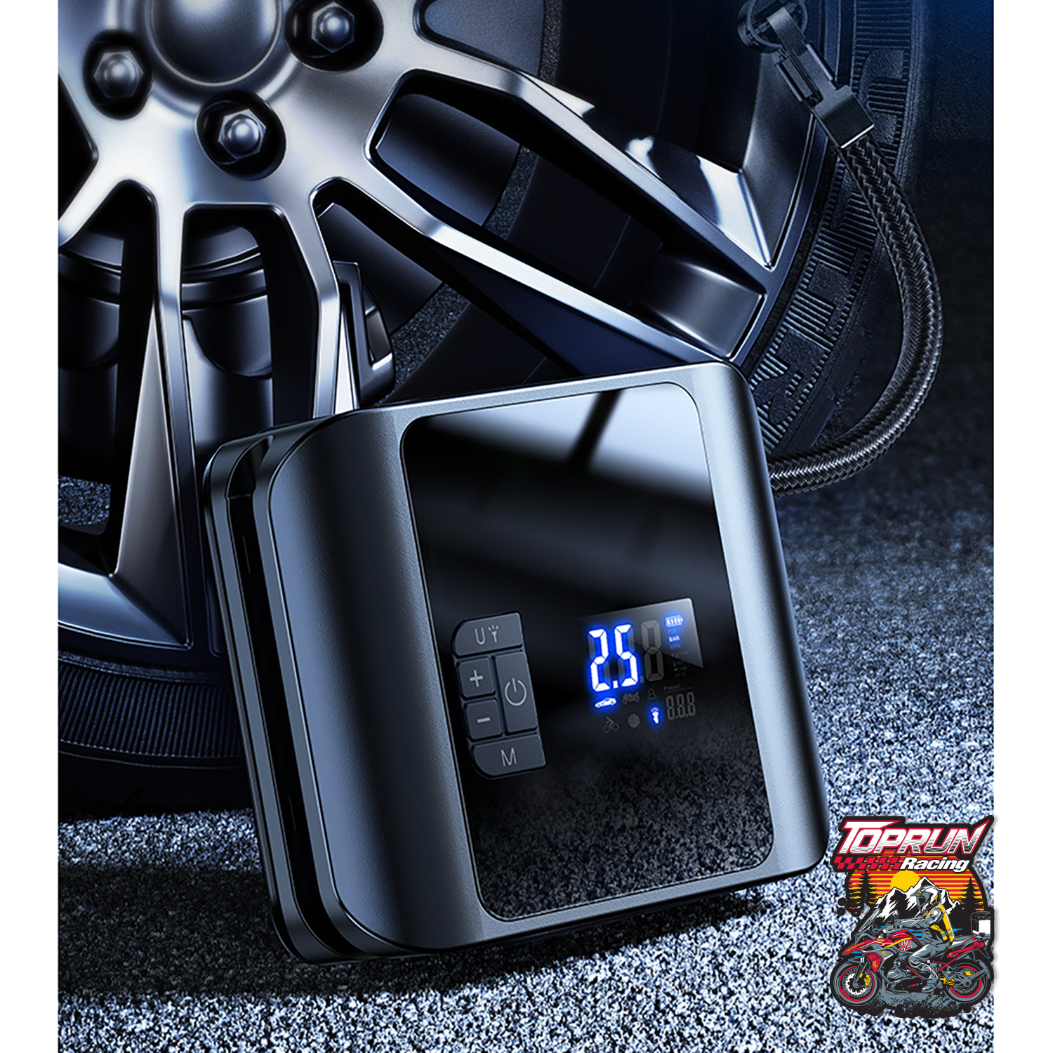  Bộ bơm xe cấp tốc cho xe moto, xe hơi 