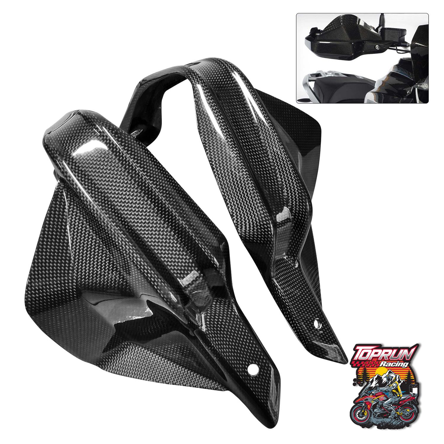  Bảo vệ tay lái carbon cho BMW R1200GS/GSA - R1250GS/GSA 