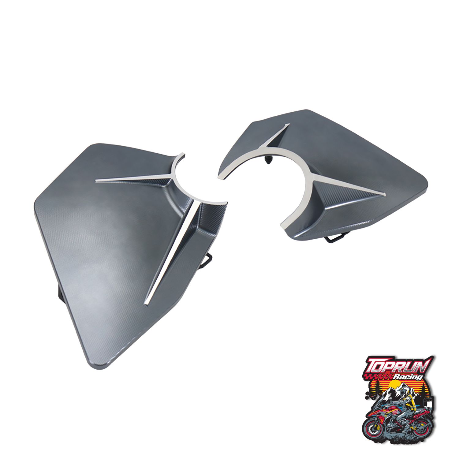  Ốp hút gió nhôm CNC cho BMW R Nine T - Xám titan 