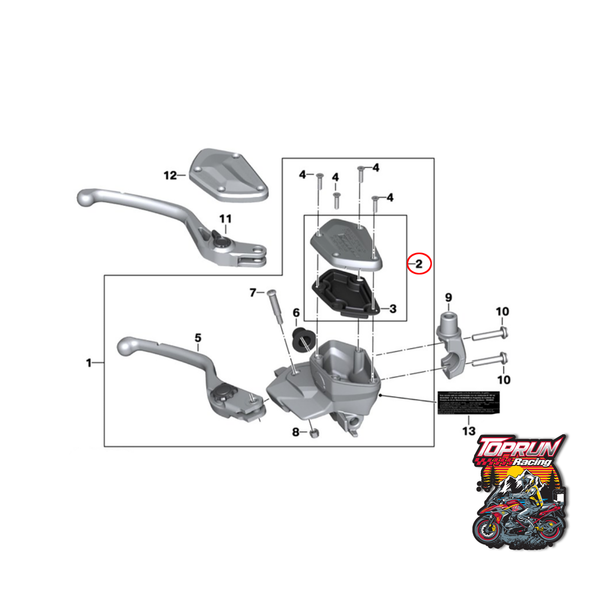  Nắp bình dầu zin BMW R1200GS/GSA - R1250GS/GSA 
