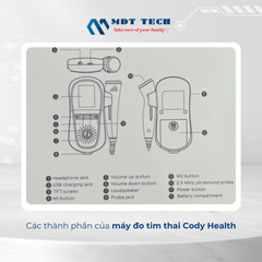 Máy đo tim thai cá nhân Cody Health JPD-100E+ - Thiết bị đo tim thai tại nhà