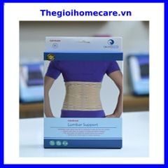 Đai lưng cố định cột sống DL033, Đai hỗ trợ lưng, 4 thanh trợ lực nhôm y tế cao cấp