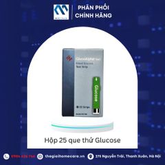Hộp 25 que thử đường huyết (Blood Glucose) cho máy đo đường huyết GlucoAlpha3in1