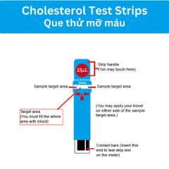 Bộ que thử đường huyết/Axit Uric/Mỡ máu  cho máy đo đường huyết GlucoAlpha 3in1