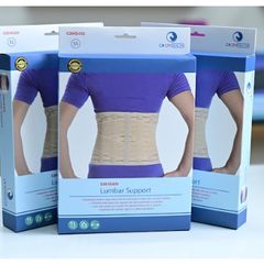 Đai lưng cố định cột sống DL033, Đai hỗ trợ lưng, 4 thanh trợ lực nhôm y tế cao cấp