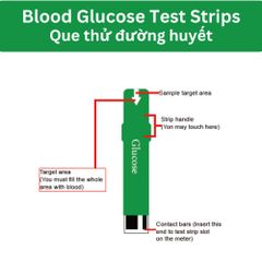 Bộ que thử đường huyết/Axit Uric/Mỡ máu  cho máy đo đường huyết GlucoAlpha 3in1