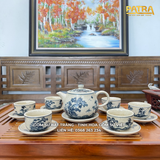  Bộ Ấm Chén Men Rạn Cổ Bát Tràng 003 