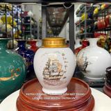  Bình Đựng Trà Thuận Buồm Xuôi Gió Màu Trắng 