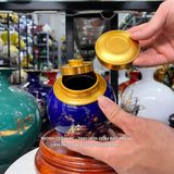  Bình Đựng Trà Thuận Buồm Xuôi Gió Màu Xanh Coban 