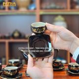  Bộ ấm trà Mã Đáo Thành Công lòng chén (ly) trắng 