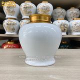  Bình Đựng Trà Tùng Hạc Men Trắng 
