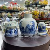  Bộ ấm chén Trúc Lâm Thất Hiền Trắng 