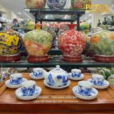  Bộ ấm chén Trúc Lâm Thất Hiền Quai Ngang 