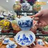  Bộ ấm chén Trúc Lâm Thất Hiền Trắng 