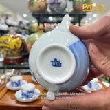  Bộ ấm chén Trúc Lâm Thất Hiền Trắng 