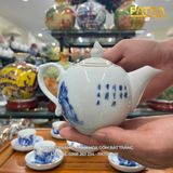  Bộ ấm chén Trúc Lâm Thất Hiền Trắng 