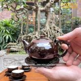  Bộ Ấm Trà Trường Sa Vuốt Men Nâu Mật 002 