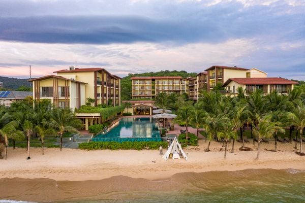 Dusit Princess Moonrise Resort Phu Quoc beachfront view from above