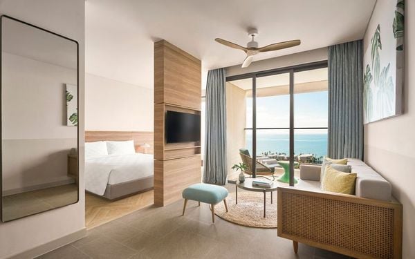 Căn hộ 1-2 phòng ngủ Deluxe Ban Công Hướng Biển tại ixora Hồ Tràm