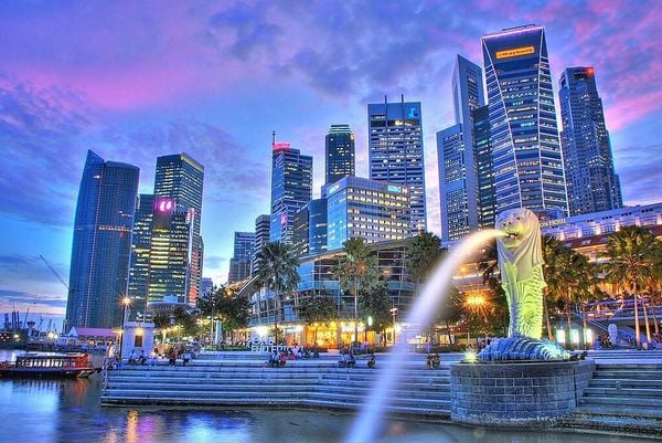 Tham quan Công viên Sư Tử Biển (Merlion Park) trong hành trình tour Singapore 4N3Đ
