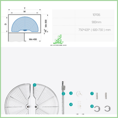Mâm xoay 1/2 inox 304 101021(450) – Higold