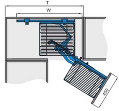 Kệ góc trái – phải tủ Inox 304 101005T(450), 101006P(450) – Higold