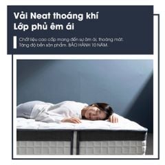 NỆM LÒ XO SAMICK HIGHEND EUROTOP (1400 x 2000)mm