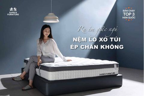 NỆM LÒ XO SAMICK HIGHEND EUROTOP (1600 x 2000)mm