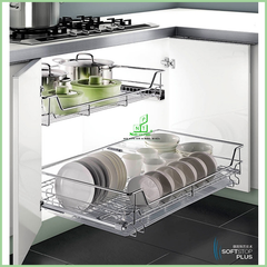 Rổ úp xoong nồi ray giảm chấn giá rẻ không khay 301002(450), 301003(500), 301004(600) – HIGOLD