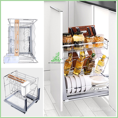 Kệ đựng gia vị ray giảm chấn 306051(450) – HIGOLD