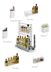 Kệ gia vị dụng cụ God ray giảm chấn Inox 304 mã 306063(400) – Higold