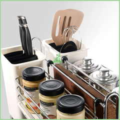 Kệ gia vị dụng cụ God ray giảm chấn Inox 304 mã 306063(400) – Higold