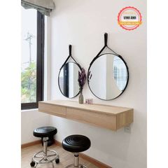 GƯƠNG DÂY DA TREO TƯỜNG HÌNH TRÒN