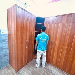 Hoàn thiện tủ quần áo bo góc nhà a Đồng Thà - Cam Phúc Bắc - Cam Ranh