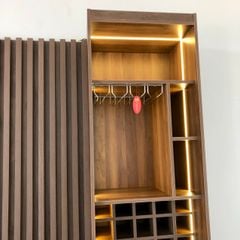 Kệ tivi, kết hợp lam trang trí và tủ rượu 2 bên