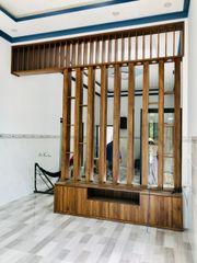 Lam vách ngăn phòng khách và bếp kết hợp tủ tivi - loại bảng lớn 10cmx20cm