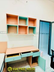 Combo tủ quần áo - giường - bàn học cho bé gái