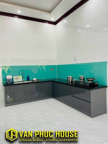 HOÀN THIỆN BẾP GÓC L NHÀ ANH HIẾU - CAM PHÚC BẮC