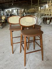 GHẾ BAR TỰA MÂY MẮT CÁO