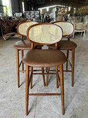 GHẾ BAR TỰA MÂY MẮT CÁO