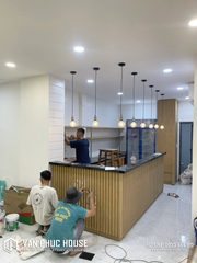 THI CÔNG - BÀN GIAO BẢNG QUẢNG CÁO - NỘI THẤT FULL QUÁN TRÀ SỮA CHẤY - NHA TRANG