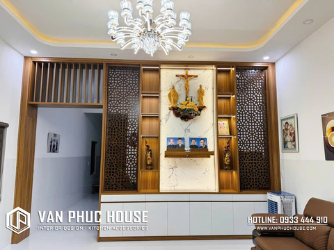 BÀN GIAO VÁCH NGĂN KẾT HỢP VÁCH THỜ CHO GIA ĐÌNH CHỊ PHƯƠNG PHAN-CAM AN NAM, CAM RANH, KHÁNH HÒA