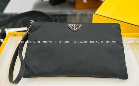  Prada Re-Nylon and Saffiano Leather Pouch. 
